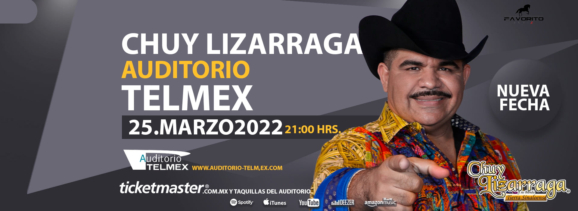 Chuy Lizarraga traerá grandes sorpresas al Auditorio Telmex