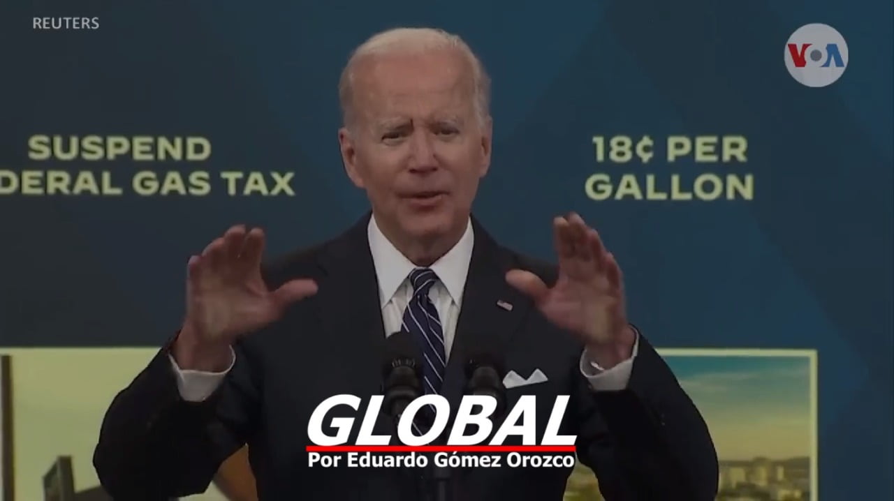 #GlobalNoticias | Biden pide suspender impuesto a gasolinas | Ucrania candidata a UE | Putin apuesta por BRICS | Protestas en Ecuador | Maradona
