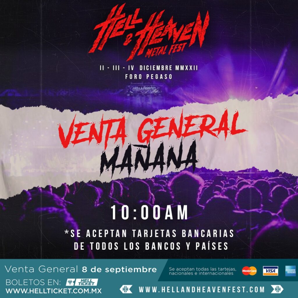 Mañana inicia la venta general del Hell & Heaven Metal Fest 2022