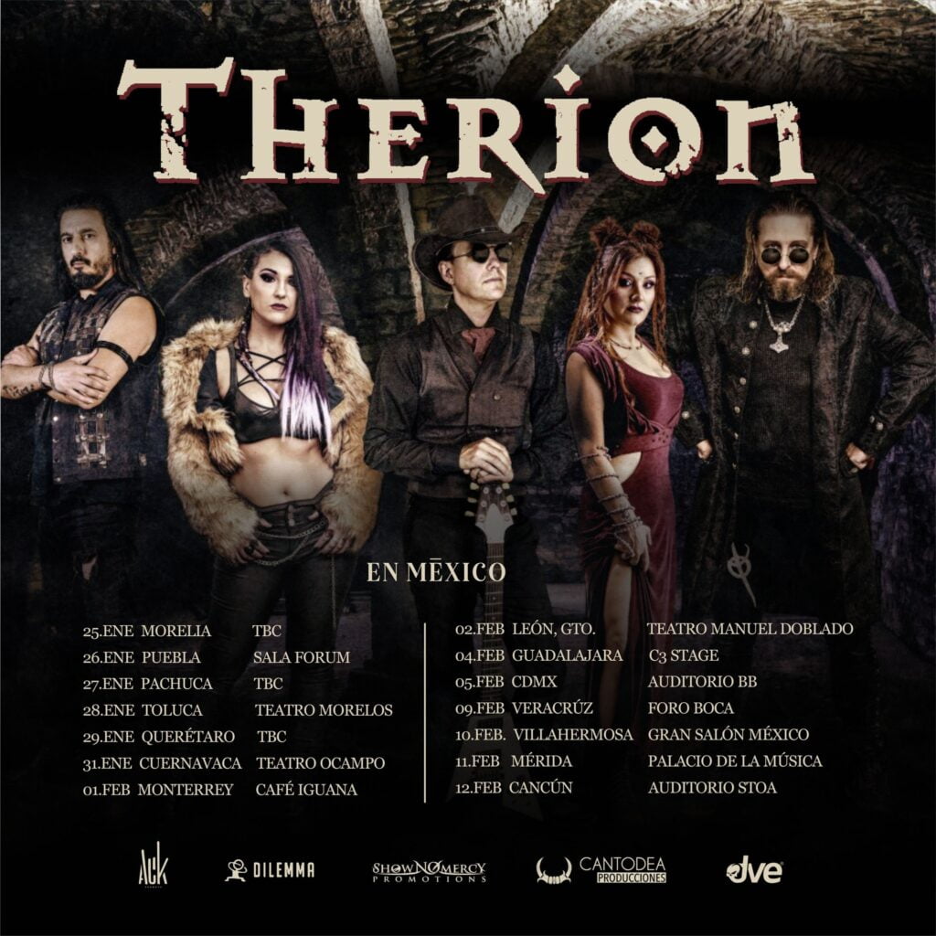 Therion se presentará en Guadalajara con su gira 2023
