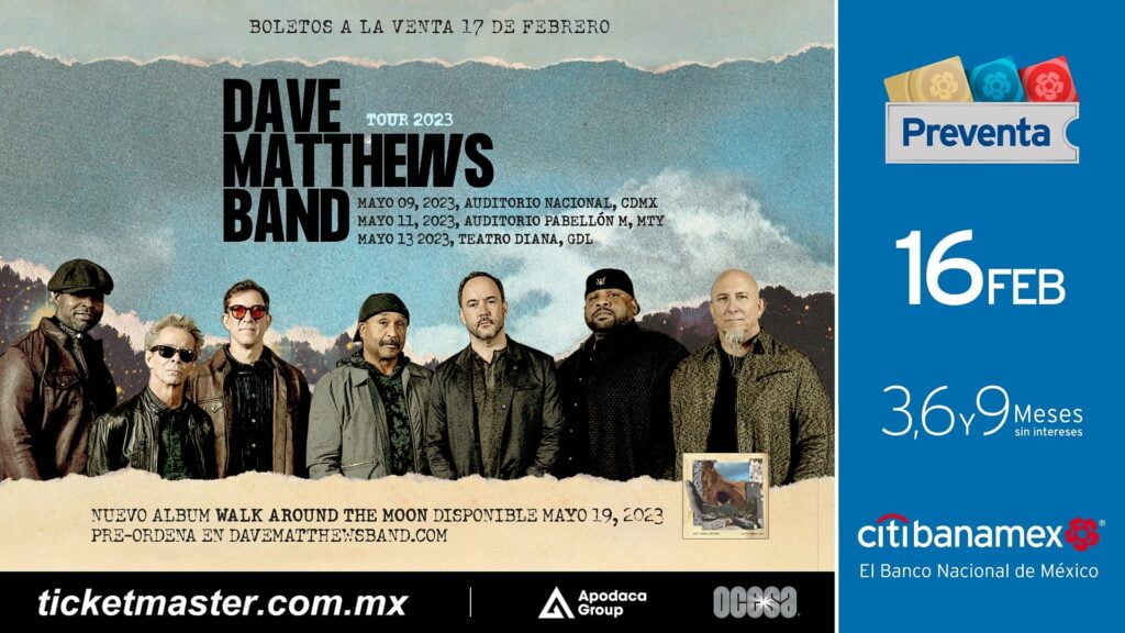 Dave Matthews Band arrancará su gira en México