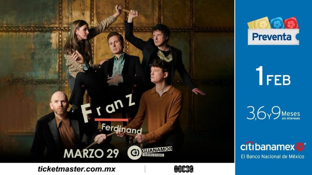 Franz Ferdinand anuncia concierto en Guadalajara
