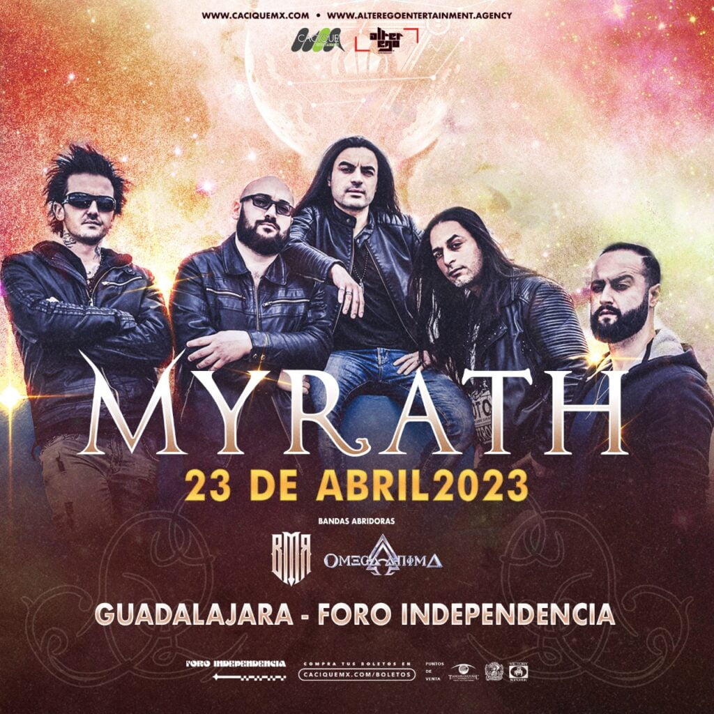 MYRATH en Guadalajara este 23 de Abril en el Foro Independencia