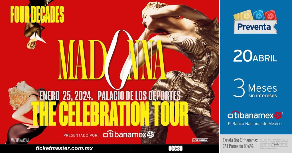 Madonna vuelve a México con The Celebration Tour