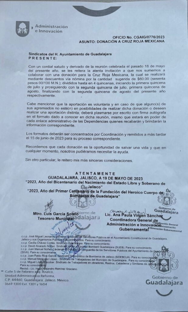 donativo cruz roja