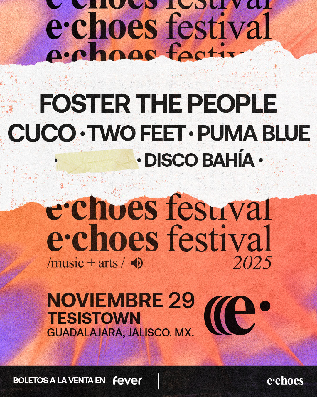 e·choes festival 29 de noviembre Tesistown