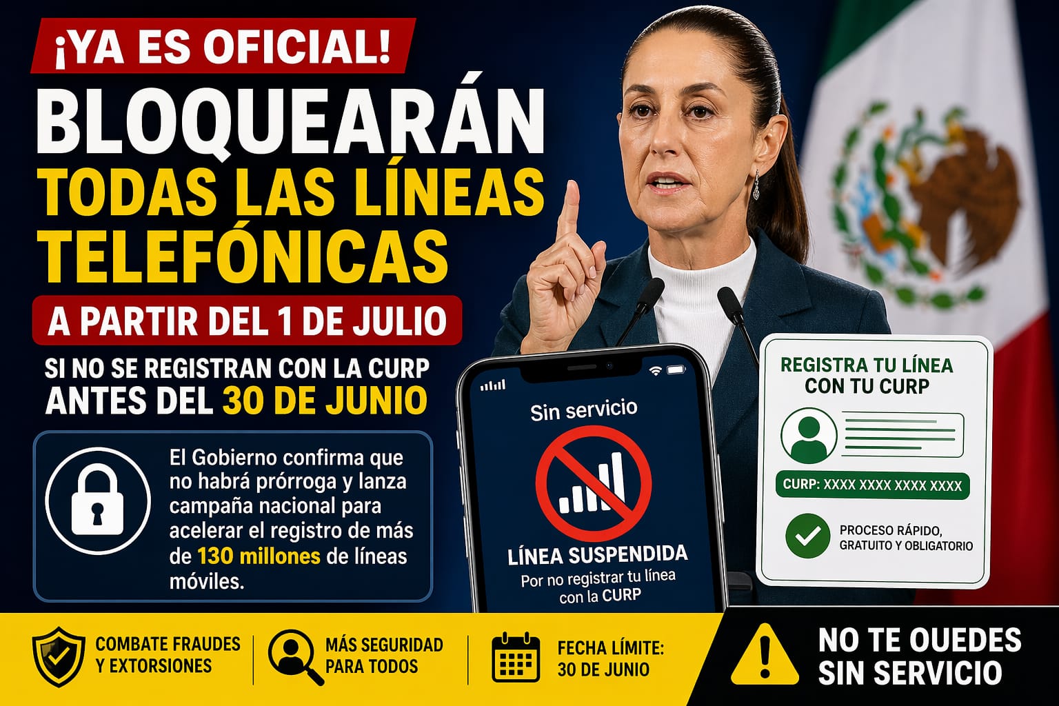 México al límite: millones de celulares podrían quedar sin servicio desde el 1 de julio por nueva medida obligatoria