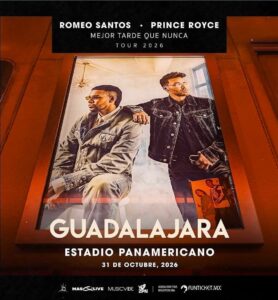 Faltan pocos días para disfrutar del concierto de Prince Royce y Romeo Santos